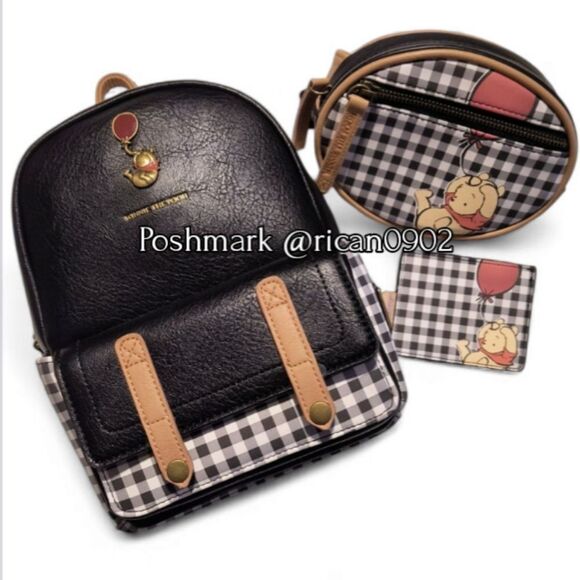 Loungefly Disney Winnie the Pooh Plaid Bundle - Picture 1 of 9